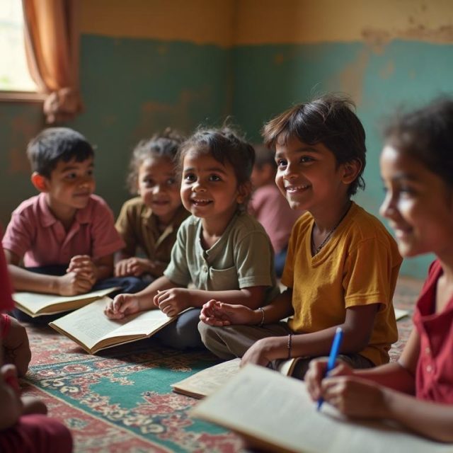Children photograph 1 from Nirvanavan Foundation’s work in Alwar, Rajasthan